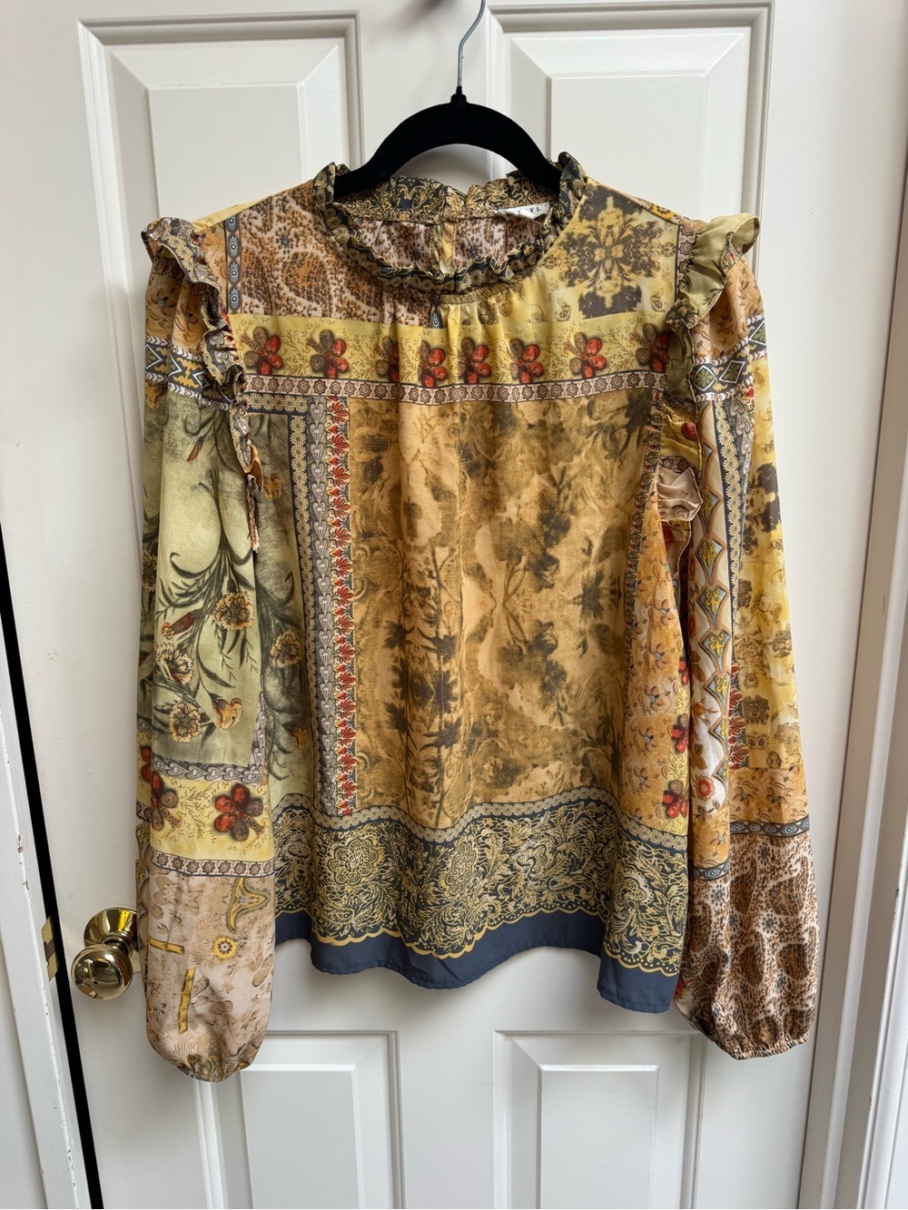 JODIFL Ruffle Neck Blouse - Picture 2 of 11